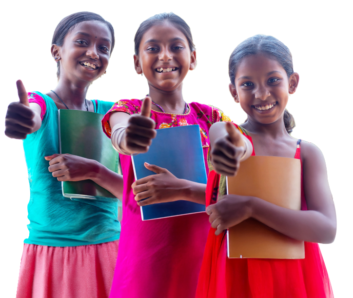 3 kids with the Book