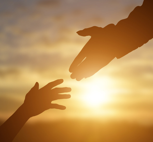 Support With Hand